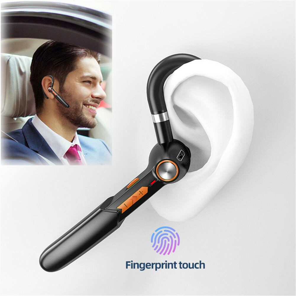 Bluetooth Wireless Headset Driving Earphone Earhook Earbud w/ Mic for Cell Phone