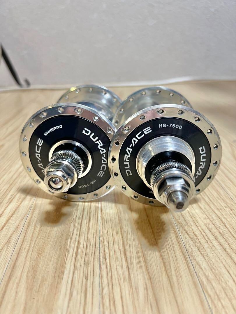 Shimano Truck Hub Dura Ace HB-7600 Front Rear set NJS 36H Shimano Truck Hub Dura Ace HB-7600 Front Rear set NJS 36H