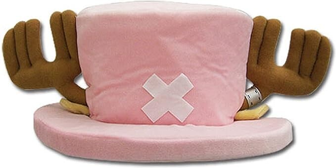 SOMBRERO DE PELUCHE COSPLAY CHOPPER DE UNA PIEZA ROSA ORIGINAL AUTÉNTICO GE - ¡EN STOCK!