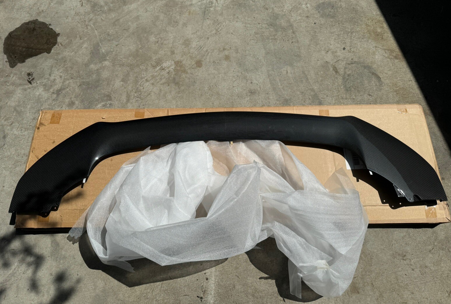 OEM 15-20 Bentley Bentayga Bumper Carbon Fiber  Splitter Spoiler Lip 36A071609