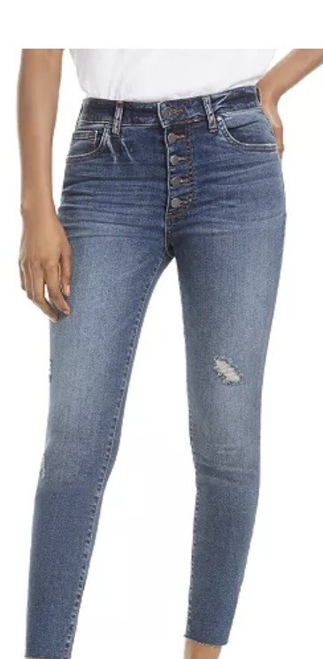 Kut from the Kloth Womens Donna Skinny Ankle Jeans Button Fly High