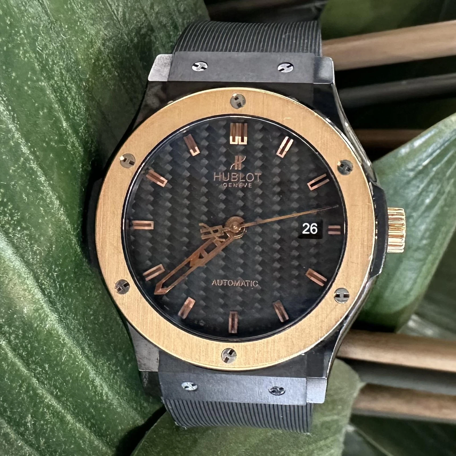 Hublot — Hublot Classic Fusion Black Ceramic 18k Rose Gold Bezel 38 mm Watch