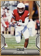 2019 Leaf Draft Football #37 Jalen Smith Baltimore Ravens / Louisville RC