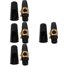  4 Sets Playing Tool Saxophone Mouthpiece Clarinet Accessories With Clip