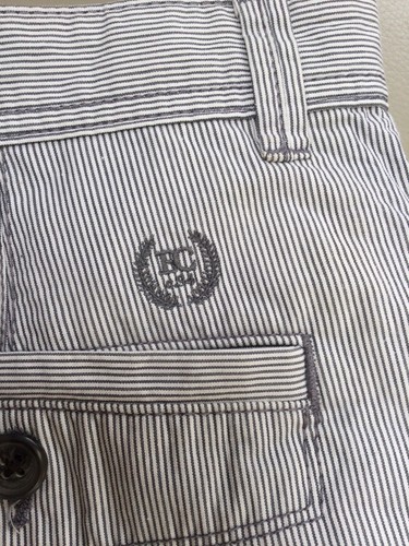 MEN'S SHORTS BOSTON CREW by GEORGE BLUE STRIPE SIZE 34 WAIST 100% COTTON - Picture 6 of 12