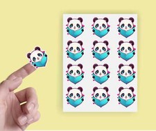 x24 Panda Envelope Seal Craft Vinyl Stickers cr978
