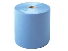 500 Sheets 15"x15" Blue 3-Ply Cleaning Roll - Slip Resistant Cloths