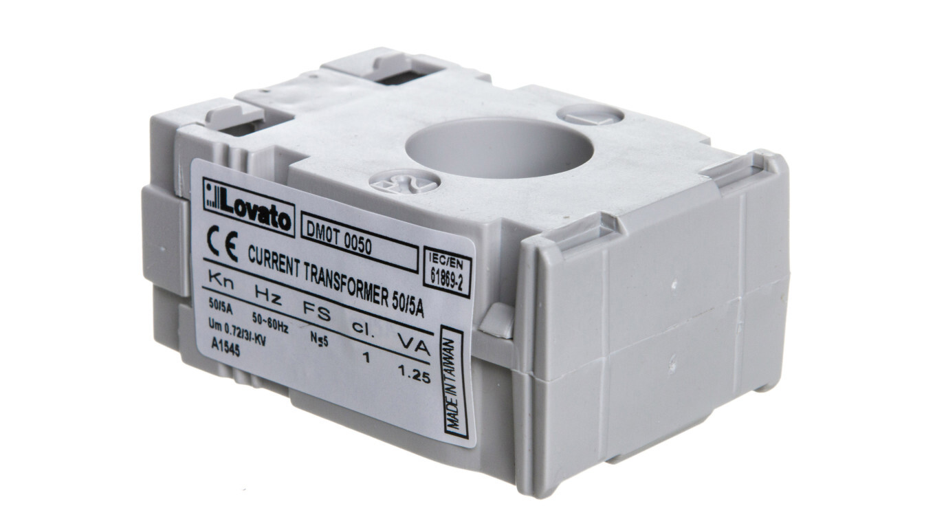 Current transformer 50 / 5A 1,25VA fi 22mm DM0T0050 /T2UK