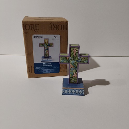 Enesco Jim Shore Mini Cross #6006237 Multi Color New In Box - Picture 2 of 10