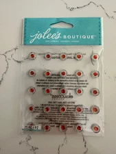 Jolees Boutique Embellishments Dual Tone Prizm Ruby 25PC Scrapbooking Crafts Art