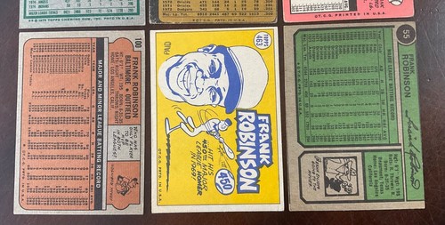 1969-70-72-73-74-75 = TOPPS BASEBALL = LOTTO 6 CARTE FRANK ROBINSON - Foto 7 di 8