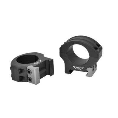 Warne HyperLite Picatinny-Style Scope Rings 1'', Low, Matte Black #8500M