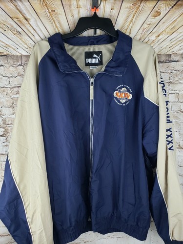 Super Bowl XXXV Tampa Florida Puma Windbreaker Jacket Size XL Football 2001 - Picture 1 of 7