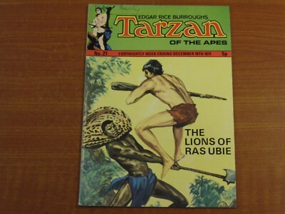 Edgar Rice Burrough's TARZAN OF THE APES #21 December 10th 1971 Lions Of Ras Ubi