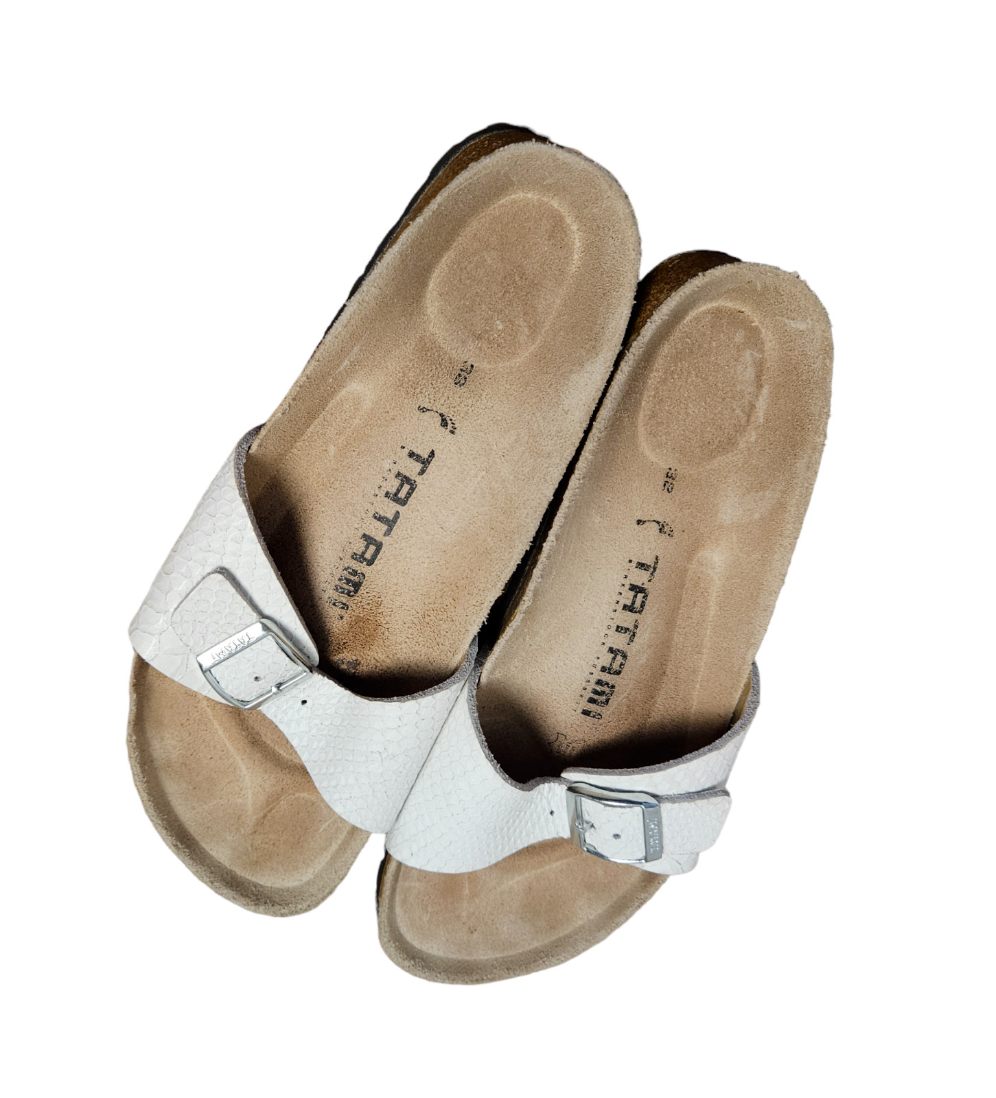 Birkenstock Madrid Tatami White Python Leather Sl… - image 6