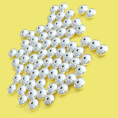 Perle Tubi Lavorati Di Perline 7x5 Mm - Argento Anticato X5 - Foto 3