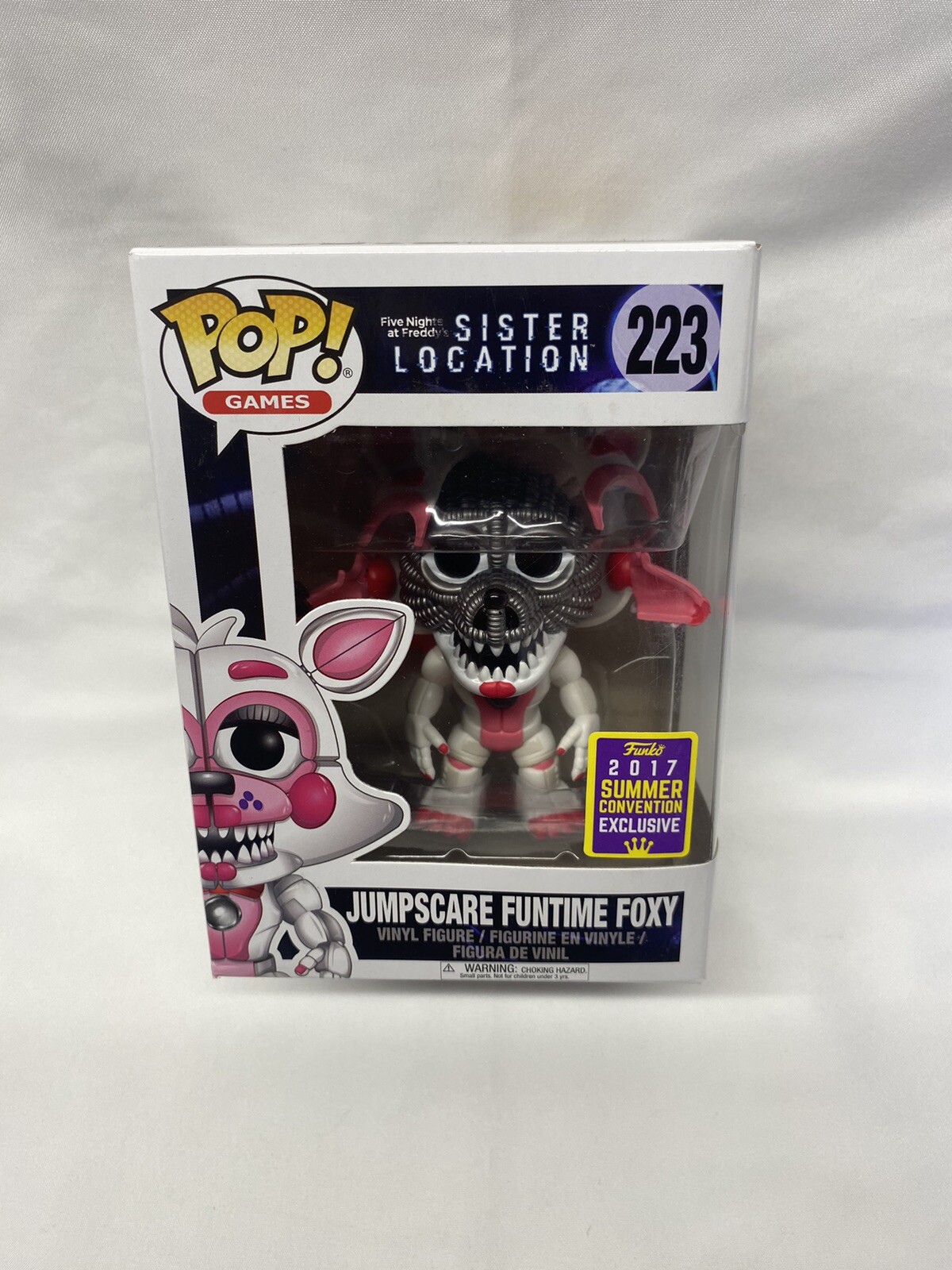 Figura De Vinilo Funko Pop Jumpscare Funtime Foxy En Caja #223 Ubicación Hermana Fnaf