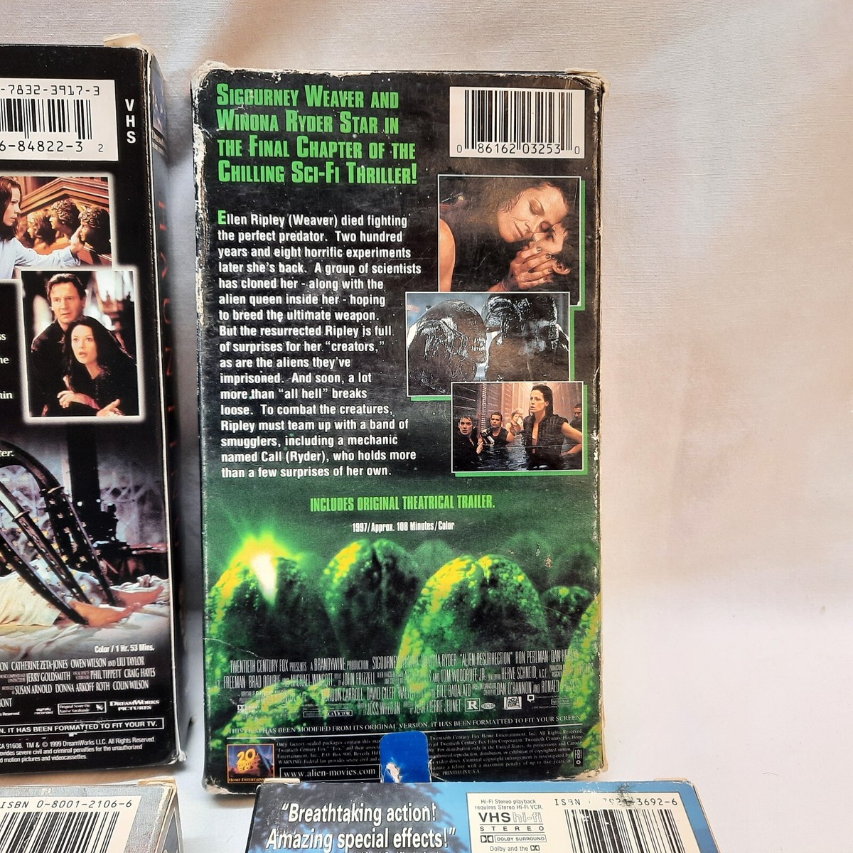 Lot of 6 VHS Tape Movies Horror Scifi Monster Cult Action Haunting