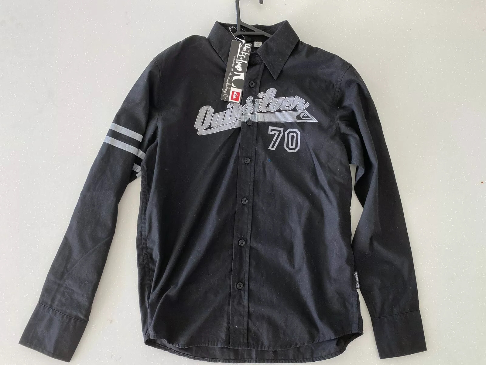 BNWT QUIKSILVER BOYS KIDS GO TEAM LONG SLEEVE SHIRT SIZE 12 RRP $69.95 image 2
