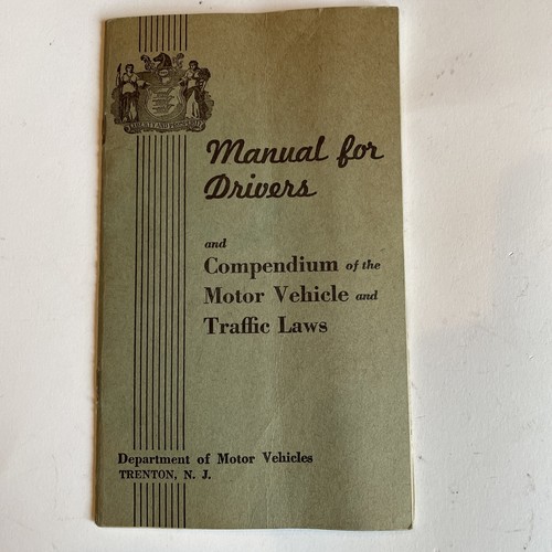 Old antique 1939 vintage DMV DRIVER'S MANUAL car vehicle Trenton NJ w Agent LIST eBay