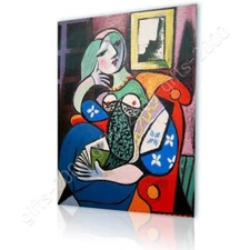 Woman With Book by Pablo Picasso | Canvas (Rolled) | Wall art picture HD
