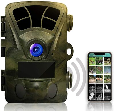 Rexing Woodlens H2-4K Wi-Fi Trail Camera, 20MP CMOS Motion Sensor