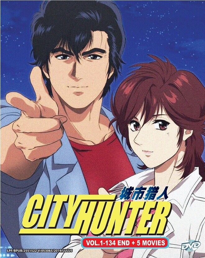 DVD Anime City Hunter Complete TV Series (1-134 End + 5 Movies) English  Subtitle