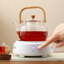 1500W Mini Moka Pot Electric Hot Plate Portable Coffee/Tea Heater Home Tea Maker