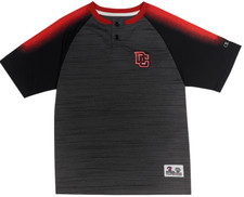 MLB Washington Nationals DC 2 Button Dry Fabric Pullover Jersey Shirt Large Navy