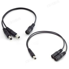 2Way DC Power Splitter Cable Cord Adapter Female Male CCTV Camera LED strip CB1