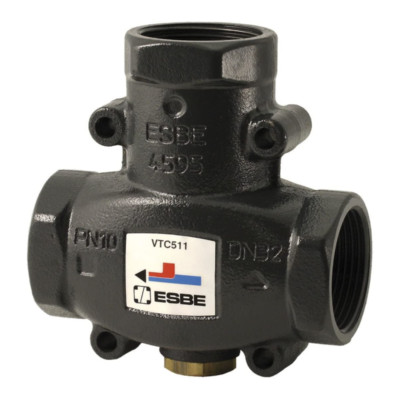 ESBE CONDENSATE VALVE VTC511 F 55 ° C KVS Ø 1 ''1/4 STOVE PELLET BOILER WOOD