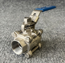 AVCO 1" 316 Stainless steel 3 Piece Full Port Threaded 2 Way Ball Valve New