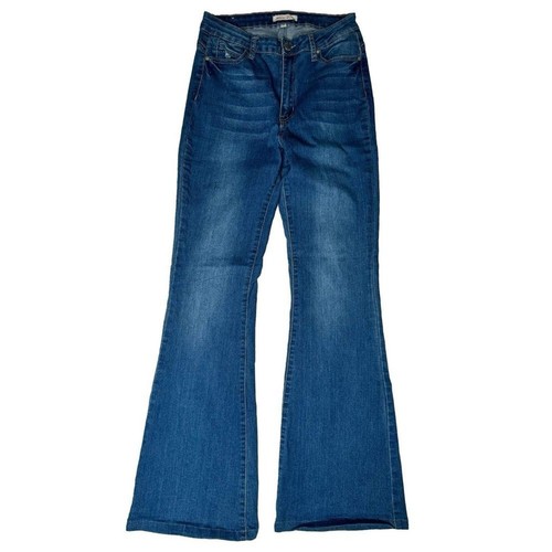 Mellow Denim Stretch High-Rise Flare Jeans Women’s Size 9