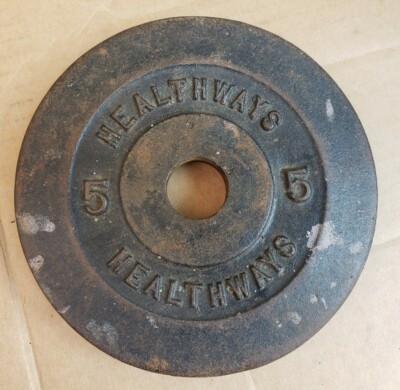 Vintage Healthways Cast Iron Weight Plates 1.25 Lb (Pair