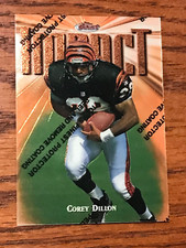 1997 TOPPS FINEST COREY DILLON FOOTBALL ROOKIE CARD RC-CARD #176-MAR012. rookie card picture