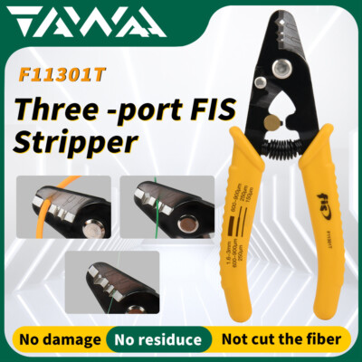 3-in-1 Fiber Optical Stripper Wire Cable Stripping Tool Suit for 250um-3mm Fiber