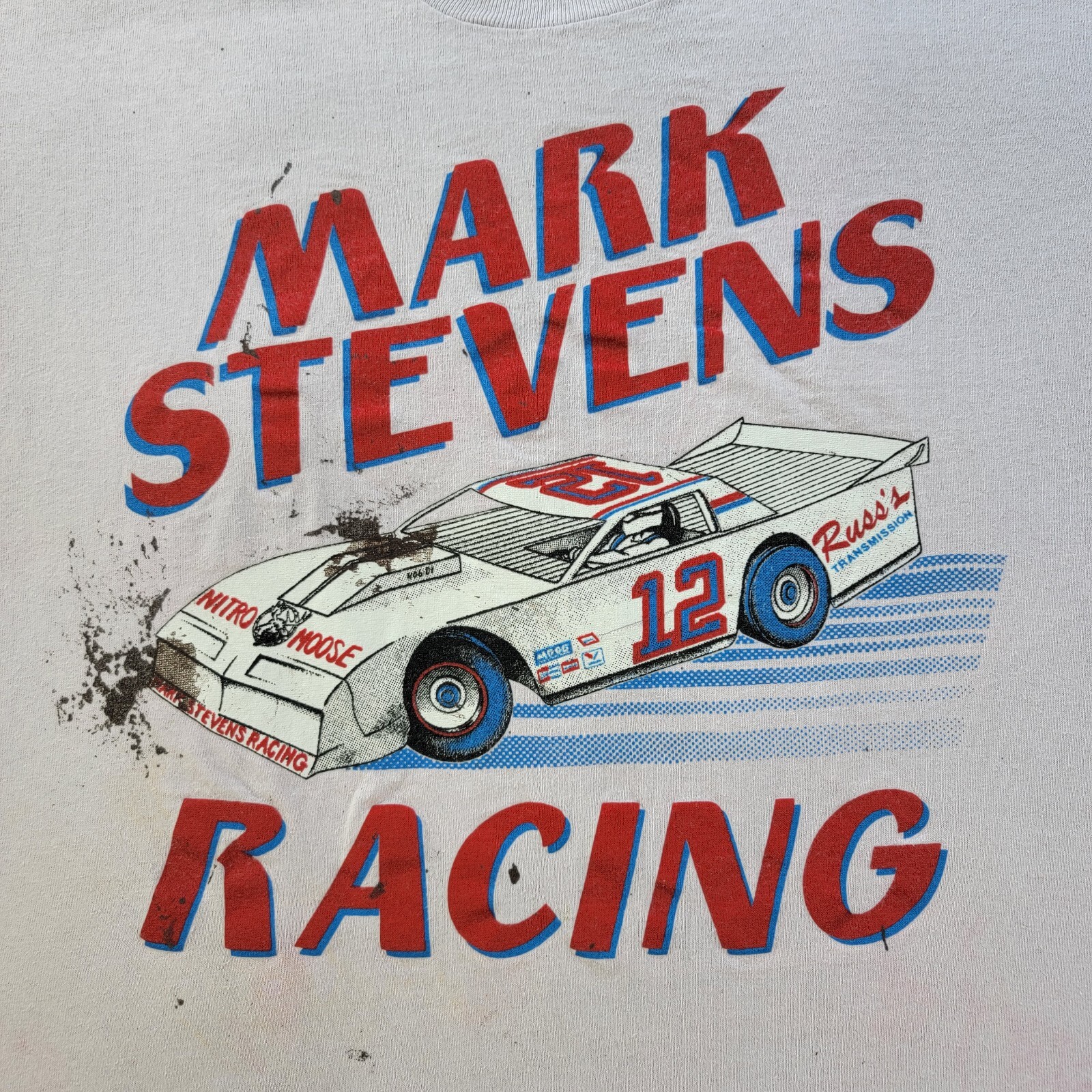 Vintage 1980s Mark Stevens Drag Racing Stedman Pink T… Gem