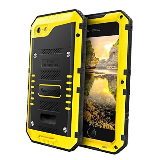 for iPhone SE 2022/3rd/2020/8/7 Metal Case, iPhone SE / 7 / 8 Yellow