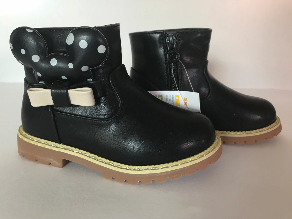 BNWT Little Girls EURO Size 29 AUS Size 11 Cute Black Zip Side