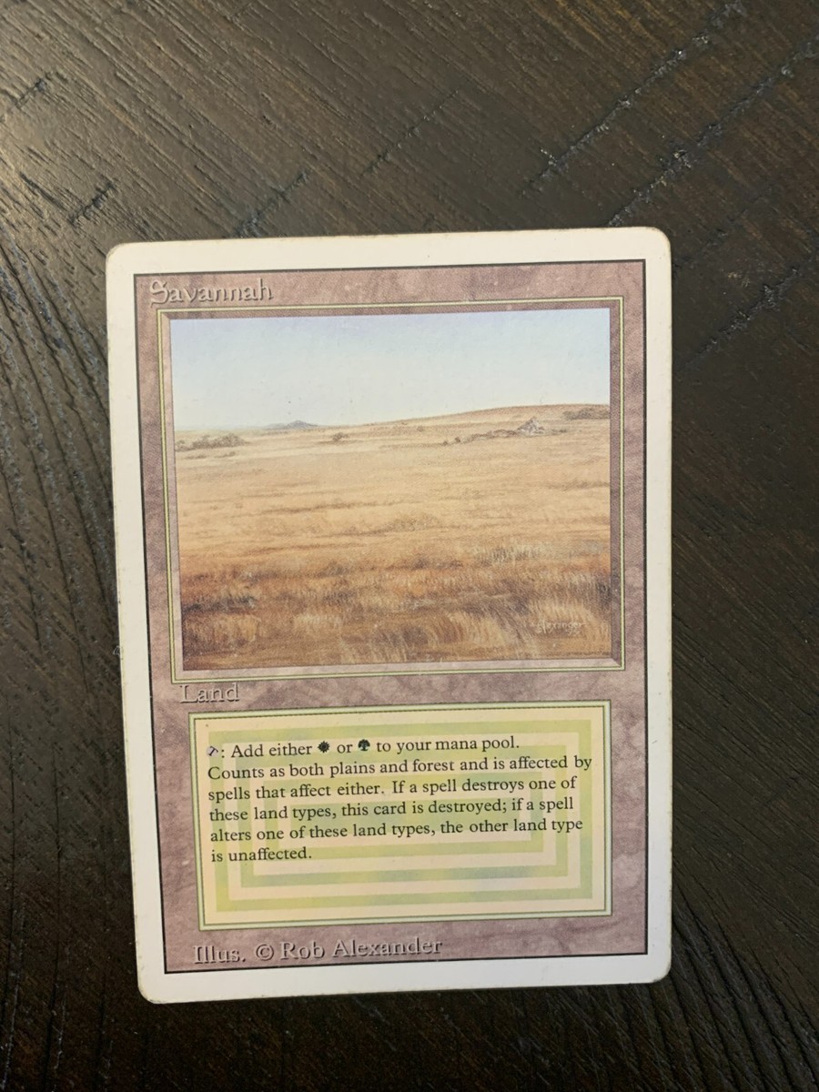 Savannah デゥアルランド MTG Magic The Gathering Savannah (dual land) Revised | eBay