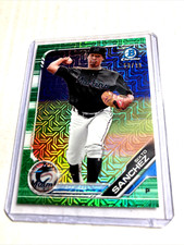 2019 Bowman Chrome #BCP-70- SIXTO SANCHEZ Green Mojo Refractor SP RC #'d 50/99