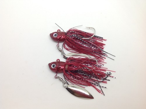 Big Jig Heads With Skirts + Under Spinner Spinnerbait Fishing Lures Soft plastic - Picture 6 of 37