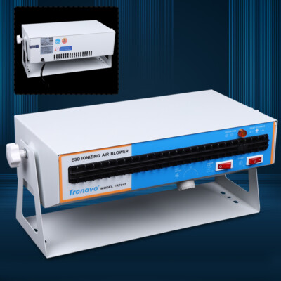 Anti-Static Ionizer Ionizing Air Blower Ion Fan Discharge Static Eliminator 110V