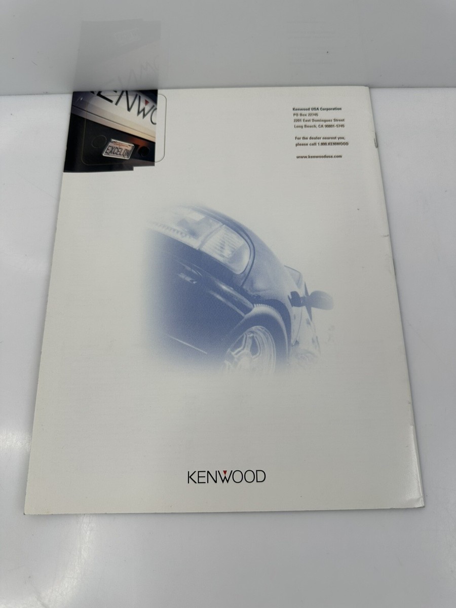 Vintage 1997 Kenwood Car Audio Consumer Catalog Brochure USA HTF