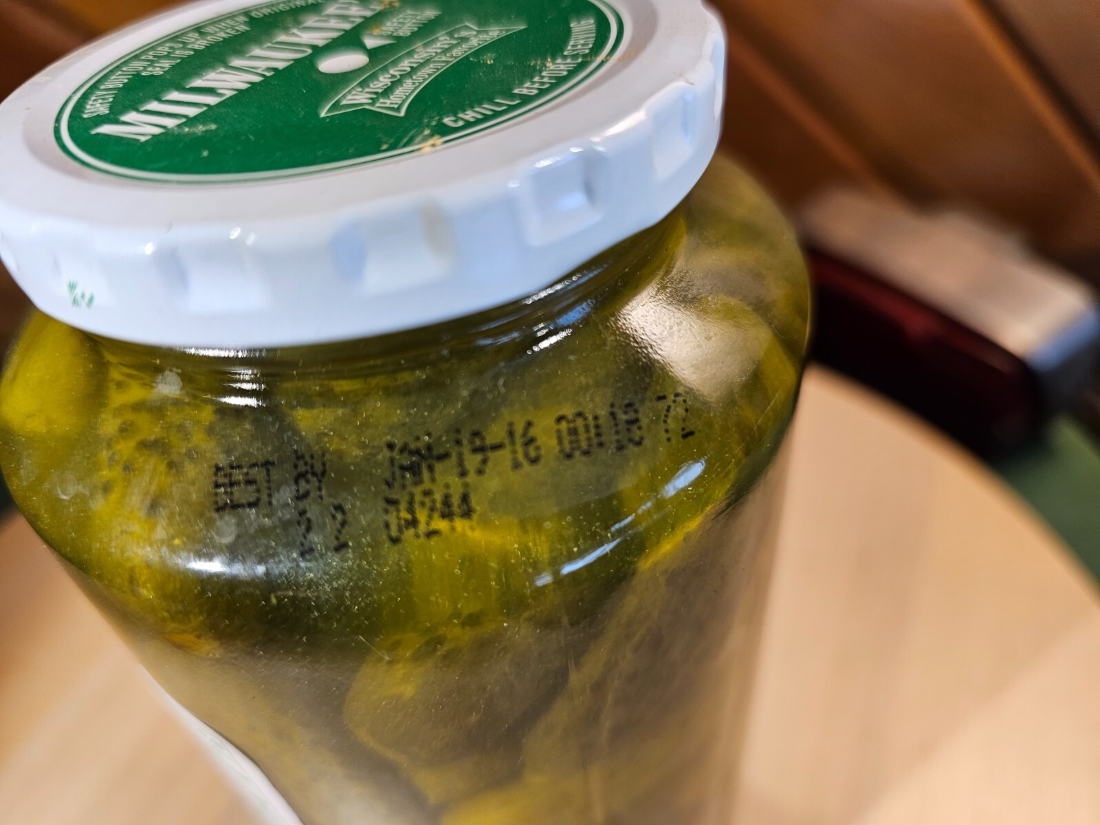 Milwaukee's Best MIDGET Kosher Dill Pickles (DISCONTINUED NAME) NOS 32