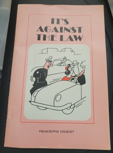 1977 Reader's Digest Joke Booklet It's Against The Law - Picture 8 of 8
