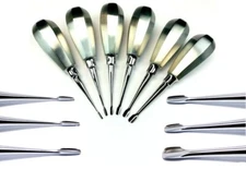 6 Pcs Dental Root Elevators Oral Surgery PDL Luxating Tooth loosening MediTek