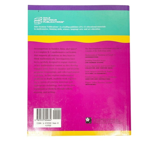 TERC Mathematical Thinking Grade 1 paperback BOOK education teachers math lesson - Picture 3 of 3