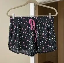 Secret Treasures Sleep Shorts Pajama Lounge Neon Star Moon Sissy Women's Small