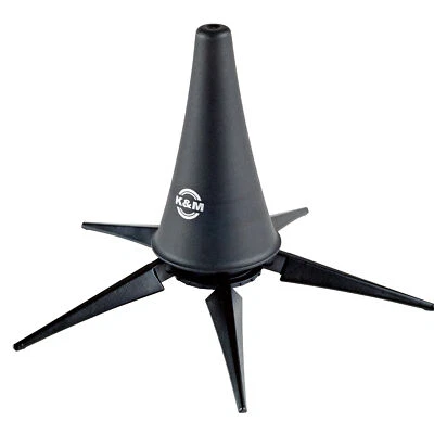 K & M OB K&M 15228.000.55 Clarinet In-Bell Portable Stand with Foldable 5-legs, Black